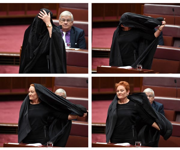 Australian Politician's Burqa Makes Her Point, Causes Stink