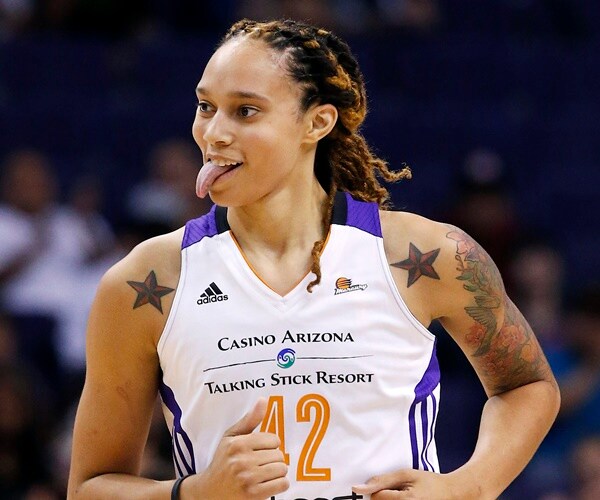 Brittney Griner smiles