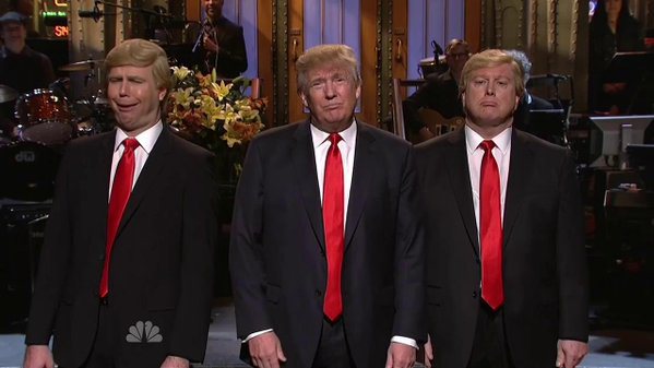 Trump Defies Protests to Host 'Saturday Night Live'