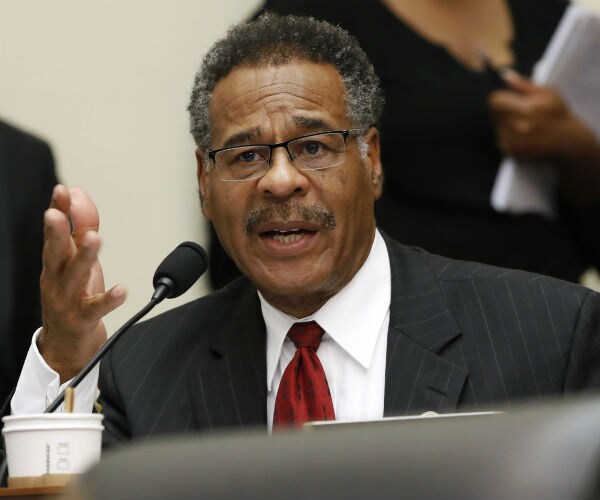 Rep. Emanuel Cleaver asking a question during a committee hearing