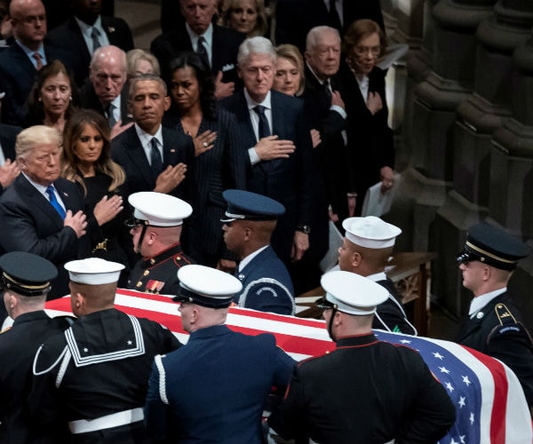 state funeral at the national cathedral for former us president george hw bush 