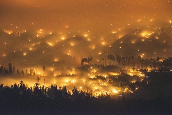 Yosemite Fire Threatens Giant Sequoia Trees in Merced Grove 