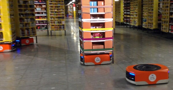 Amazon Shipping Robots Speed Order Deliveries, Trim Costs