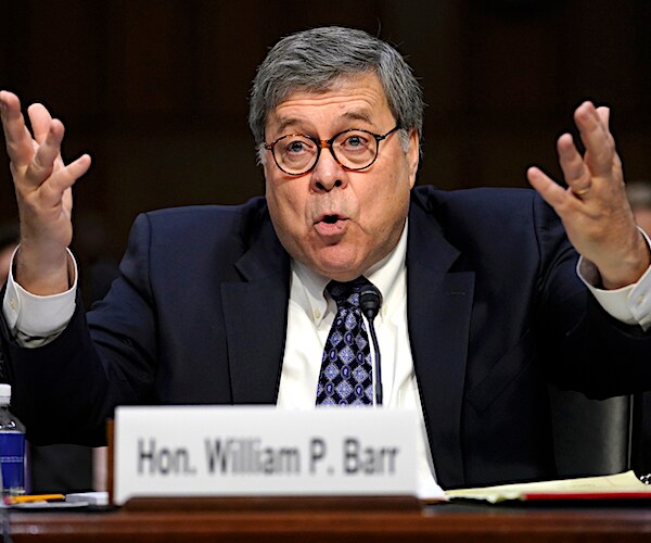 attorney general william barr throws up both hands in disgust