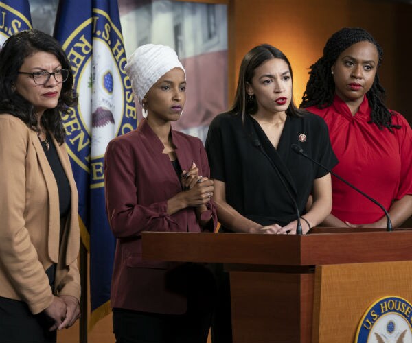 Rep. Rashida Tlaib, Rep. Ilhan Omar, Rep. Alexandria Ocasio-Cortez-D-N.Y. and Rep. Ayanna Pressley, D-Mass.