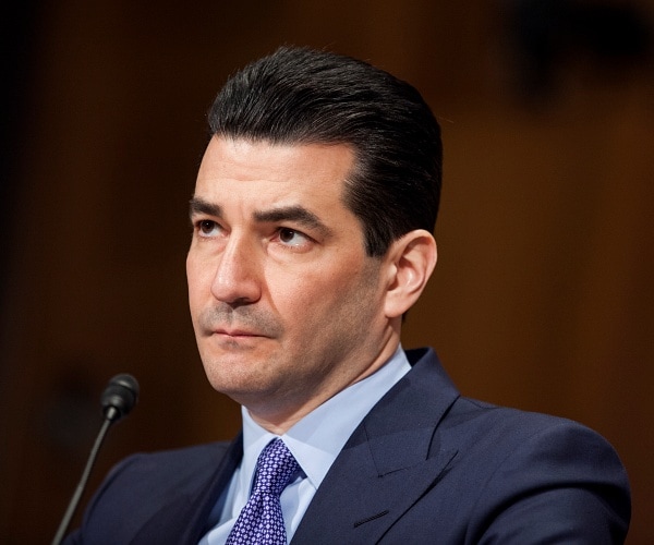 scott gottlieb sits at table in hearing