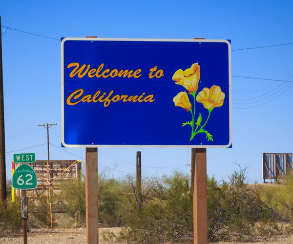 California sign