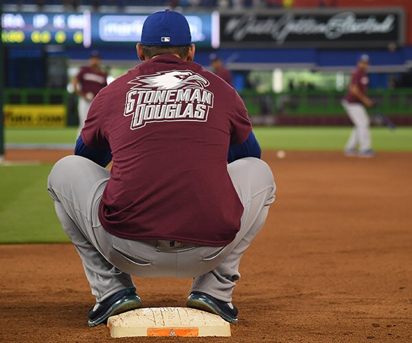 Chicago Cubs Wear Marjory Stoneman Douglas HS Shirts