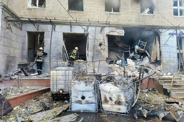 Russian Strikes Kill Nine at Ukrainian Hospital