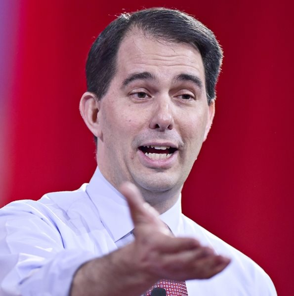 Walker Says Union Law Popular With Republicans Wasn't His Idea