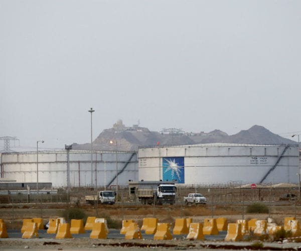 storage tanks are seen in saudi arabia