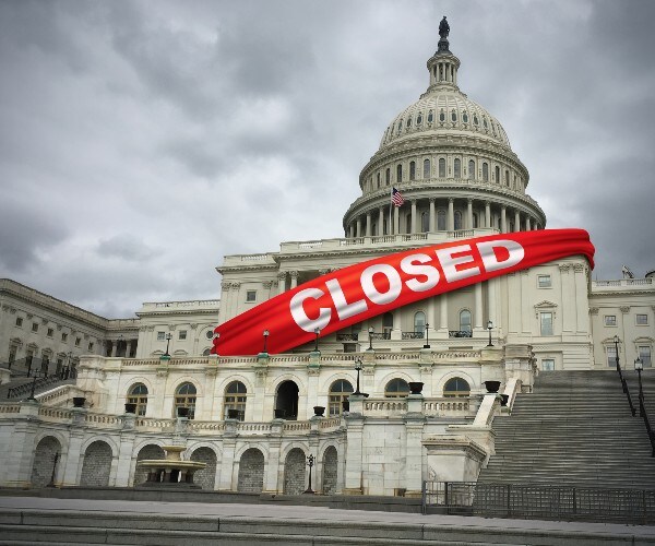 broken federal government on capitol hill united states 