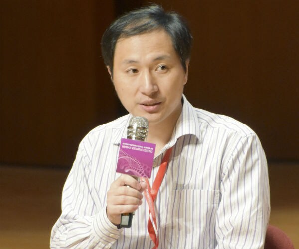 chinese scientist he jiankui speaks during a conference 