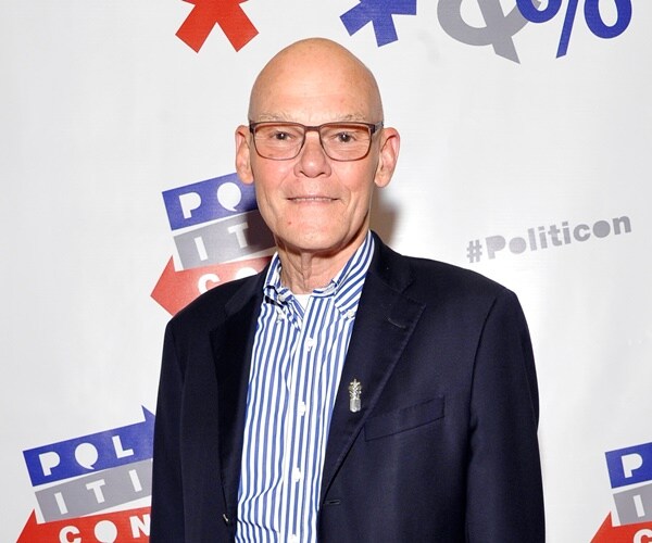 james carville poses for a picture