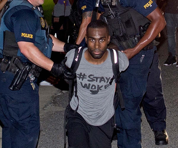 DeRay McKesson, Black Lives Matter Activist, Arrested at Protest