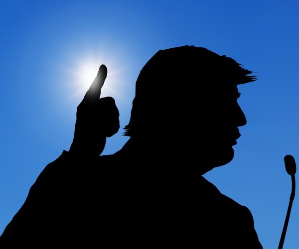 Silhouette of trump