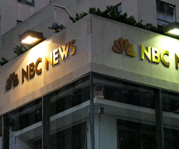 NBC News sign