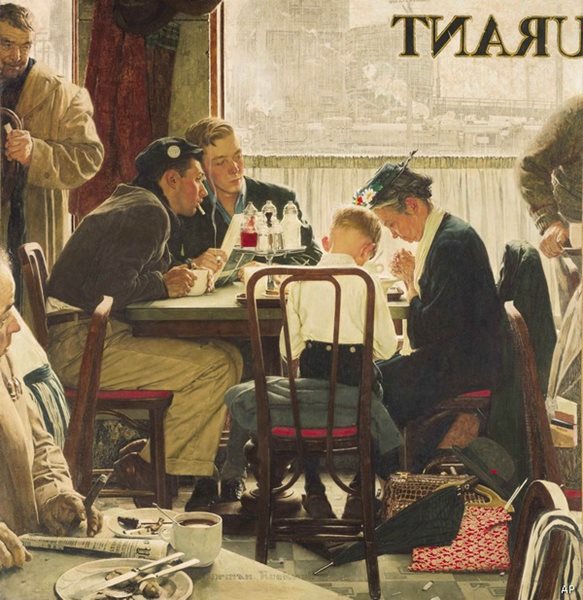 Rockwell Painting 'Saying Grace' Sells for $46M at Auction