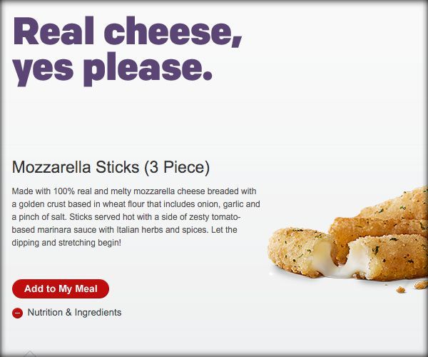 McDonald's Mozzarella Sticks 'Misbranded and Adulterated,' Says $5M Lawsuit