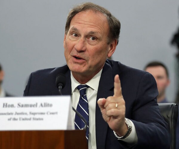 supreme court associate justice samuel alito testifies about the court's budget during a hearing in washington