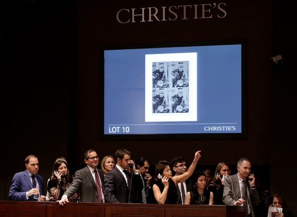 Christie's Record-Setting Art Auction Rakes in $853M With Warhols