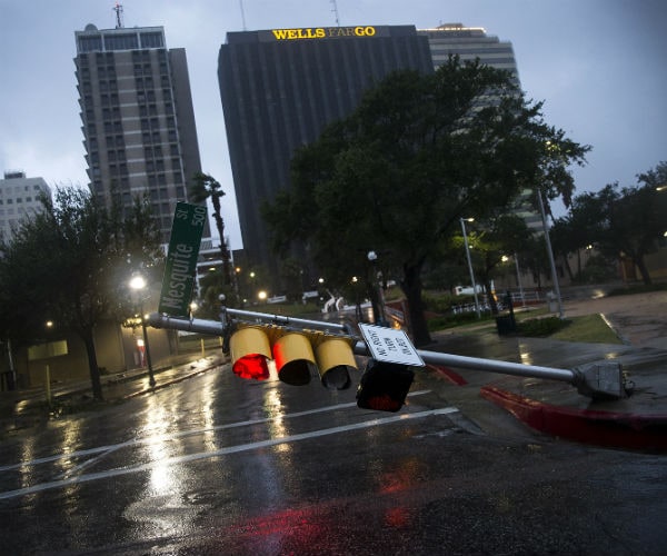 Still Powerful Hurricane Harvey Slows After Bashing Into Texas