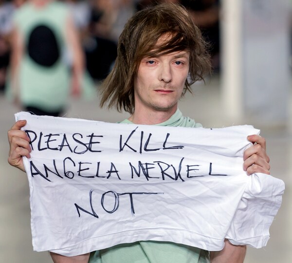 Rick Owens Model Protest: Fashion Designer Punches Male Muse Over Sign