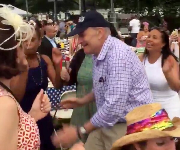 Chuck Schumer Gets Down at NY Party; Video Goes Viral