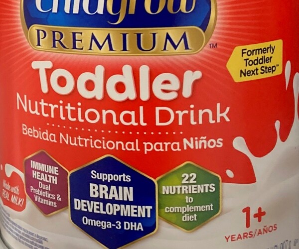 toddler milk label