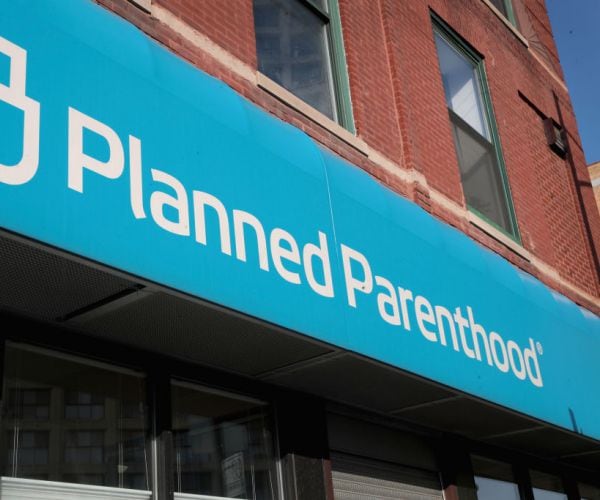 Planned Parenthood sign. 