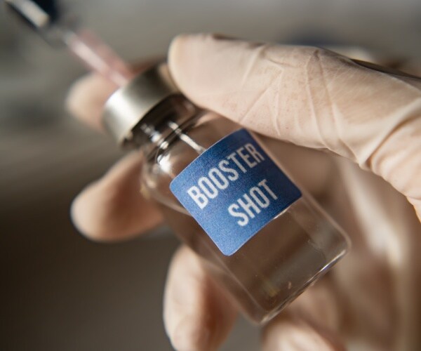 vial labeled booster shot