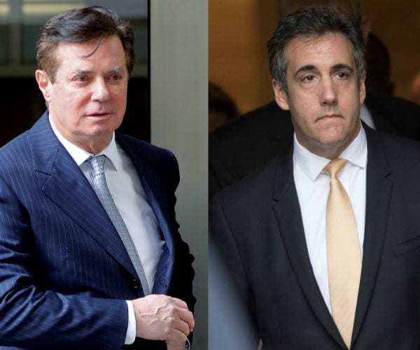 former trump campaign manager paul manafort and former trump attorney michael cohen 