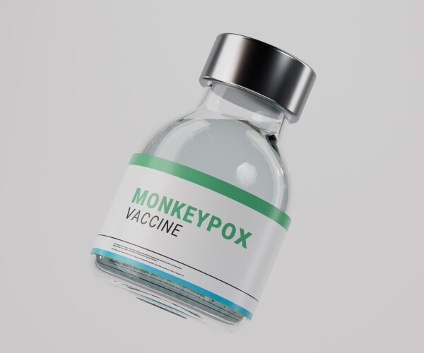 vial labeled 'monkeypox vaccine'