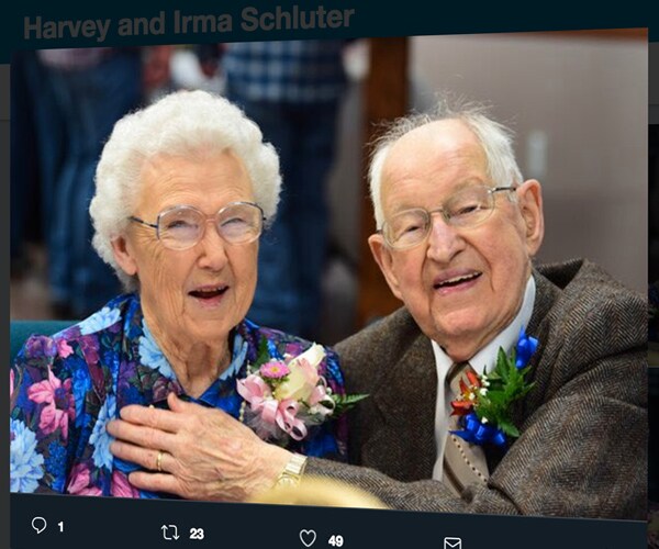 Harvey and Irma, Married 75 Years, Marvel at Stormy Namesakes