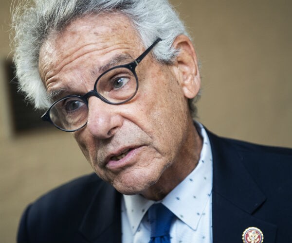 Alan Lowenthal, D-Calif., speaks with reporters after a meeting of the House Democratic Caucus in the Capitol.