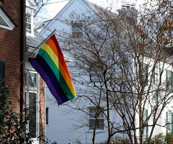 Mike Pence's Neighbors Fly Rainbow Flags in Support of Gay Rights