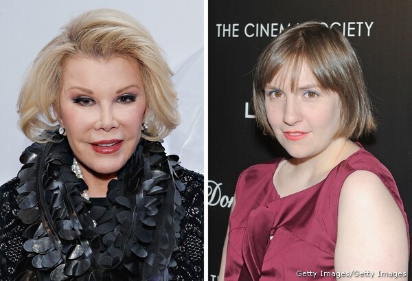 Joan Rivers Slams Lena Dunham for Her Weight: 'It's OK, Stay Fat'