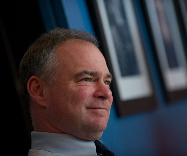 Sen. Tim Kaine is shown.