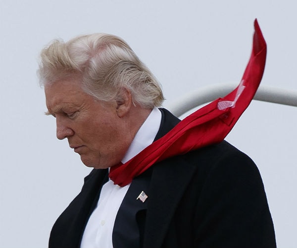 Trump's Tie Held Together With Scotch Tape