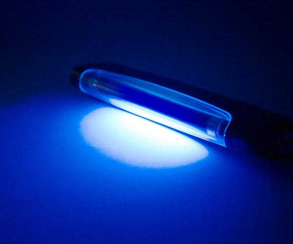 an ultraviolet lamp