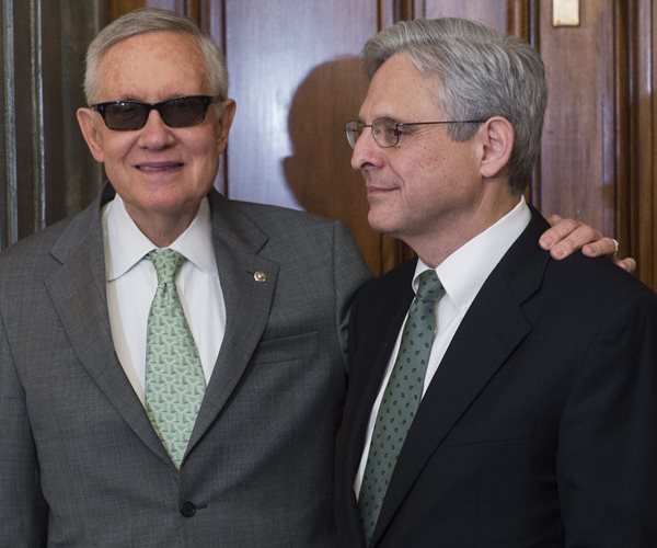 Garland Meets Supportive Democrats, Senate Recesses