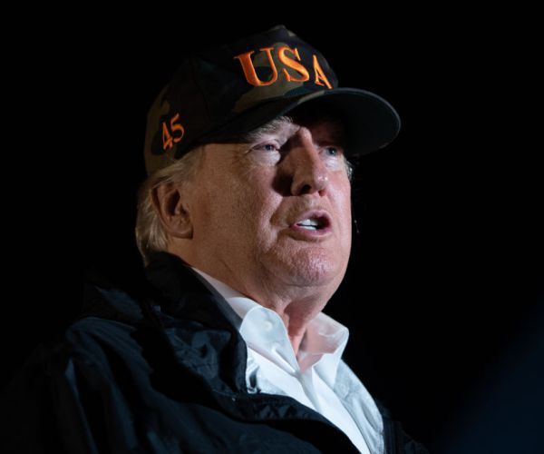 president donald trump speaks to the media prior to boarding air force one. 