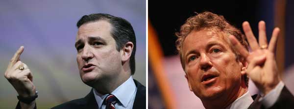 Ted Cruz, Rand Paul Take Lead in Slamming Congress