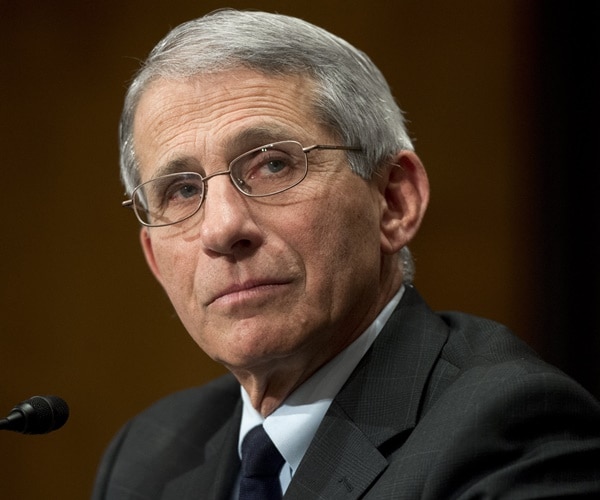 dr. anthony fauci speaks at a hearing on capitol hill