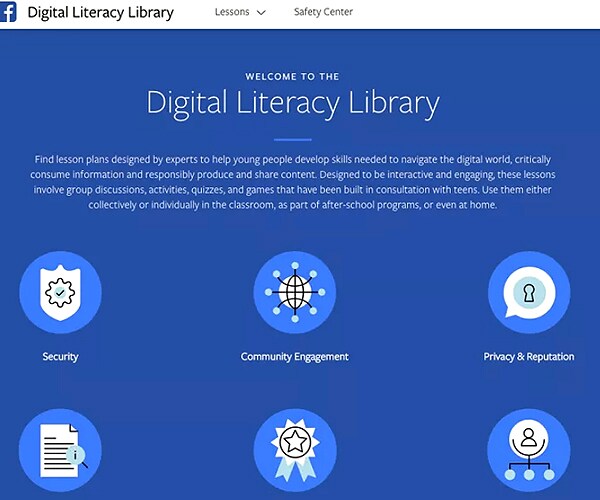 Facebook Digital Literacy Library for Responsible Dummies