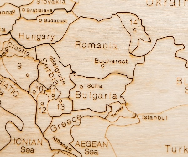 a map of the balkans