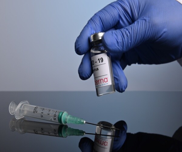 vial of Moderna COVID vaccine