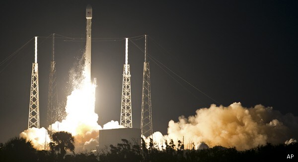 SpaceX Rocket Lifts off on First Commercial Satellite Launch