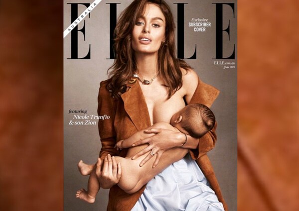 Australian Supermodel Breastfeeds on Elle Cover, Sparking Backlash