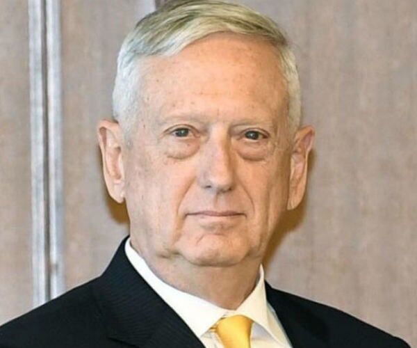 former secretary of defense james mattis is shown